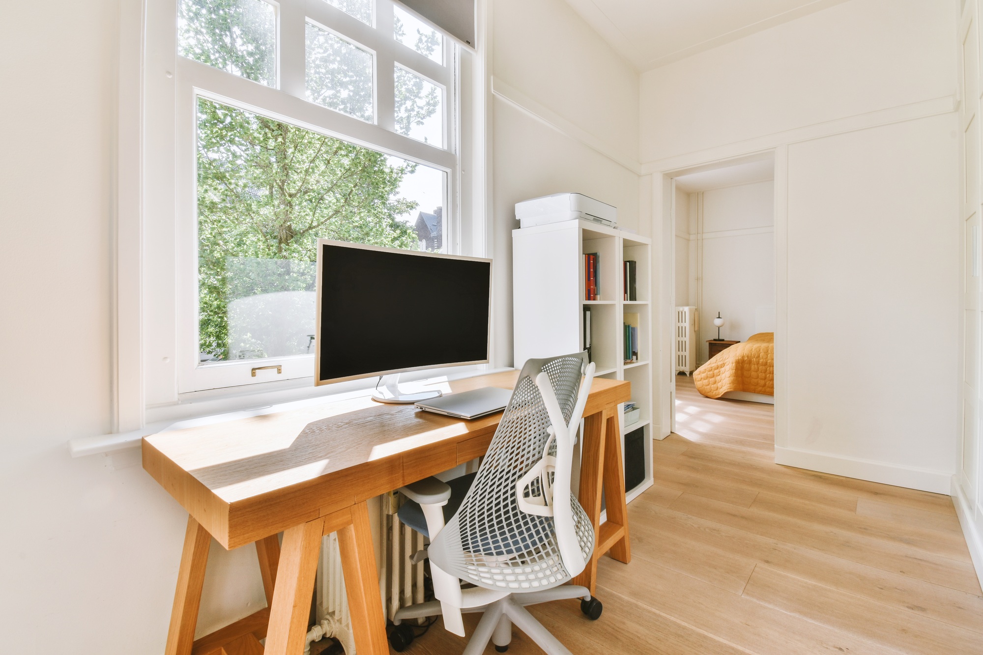 Interior of modern home office